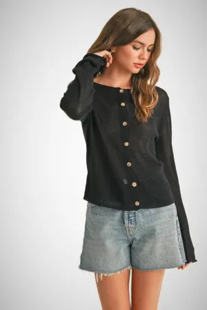 Light Weight Buttondown Cardigan