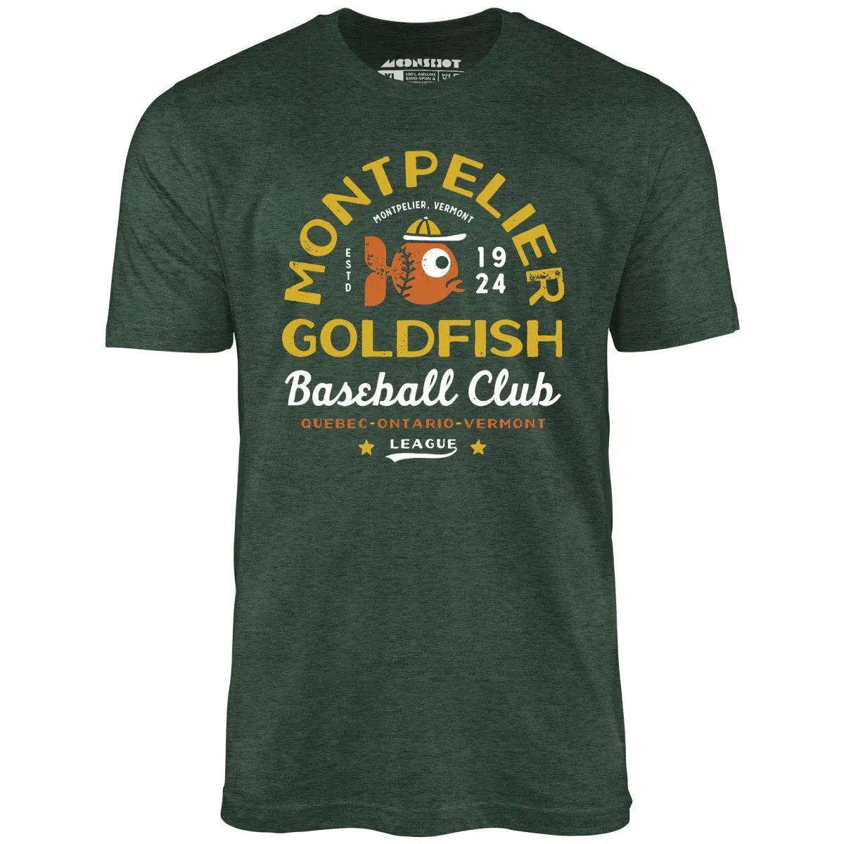 Montpelier Goldfish - Vermont - Vintage Defunct Baseball Teams - Unisex T-Shirt
