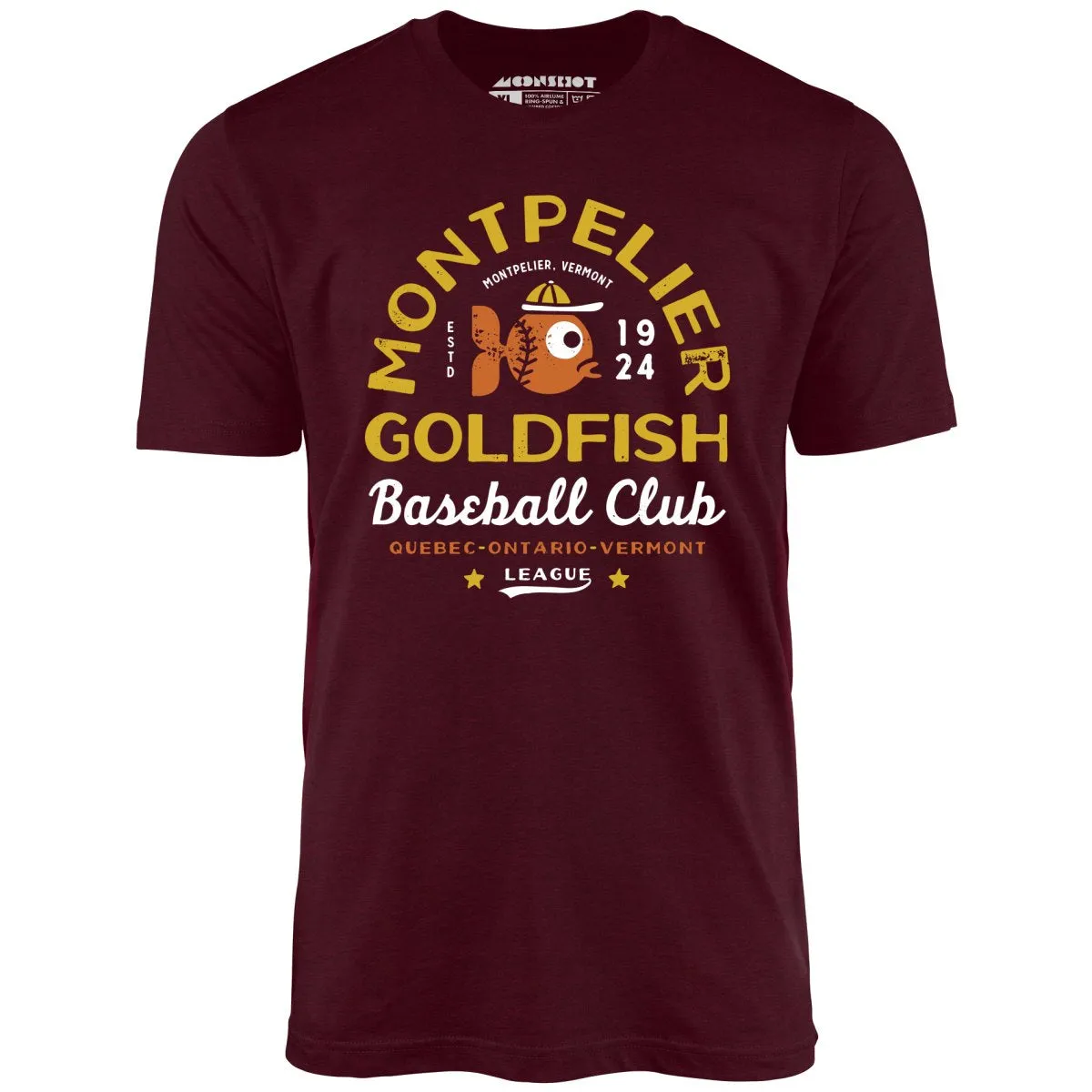 Montpelier Goldfish - Vermont - Vintage Defunct Baseball Teams - Unisex T-Shirt