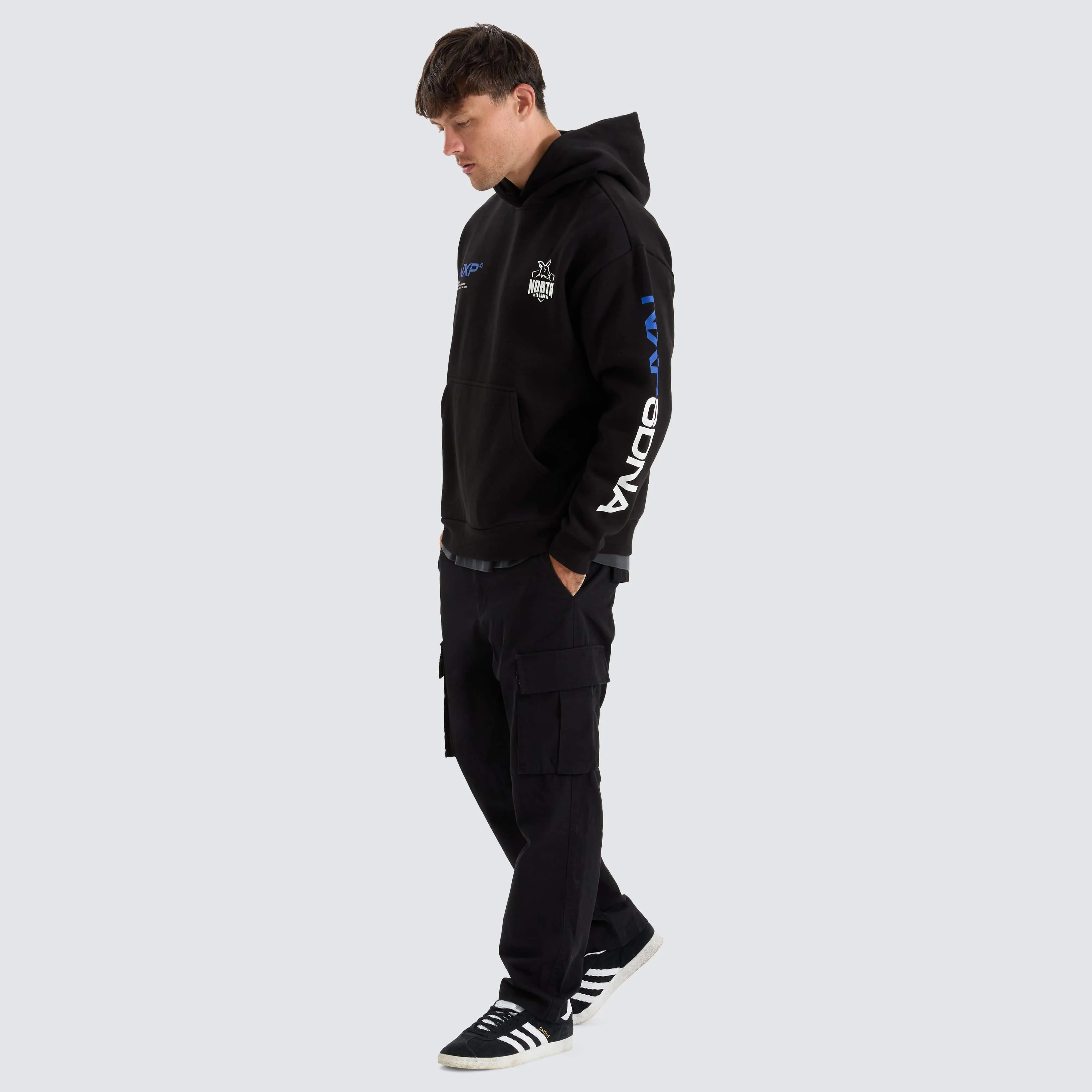 North Melbourne Kangaroos AFL Relaxed Hoodie Jet Black