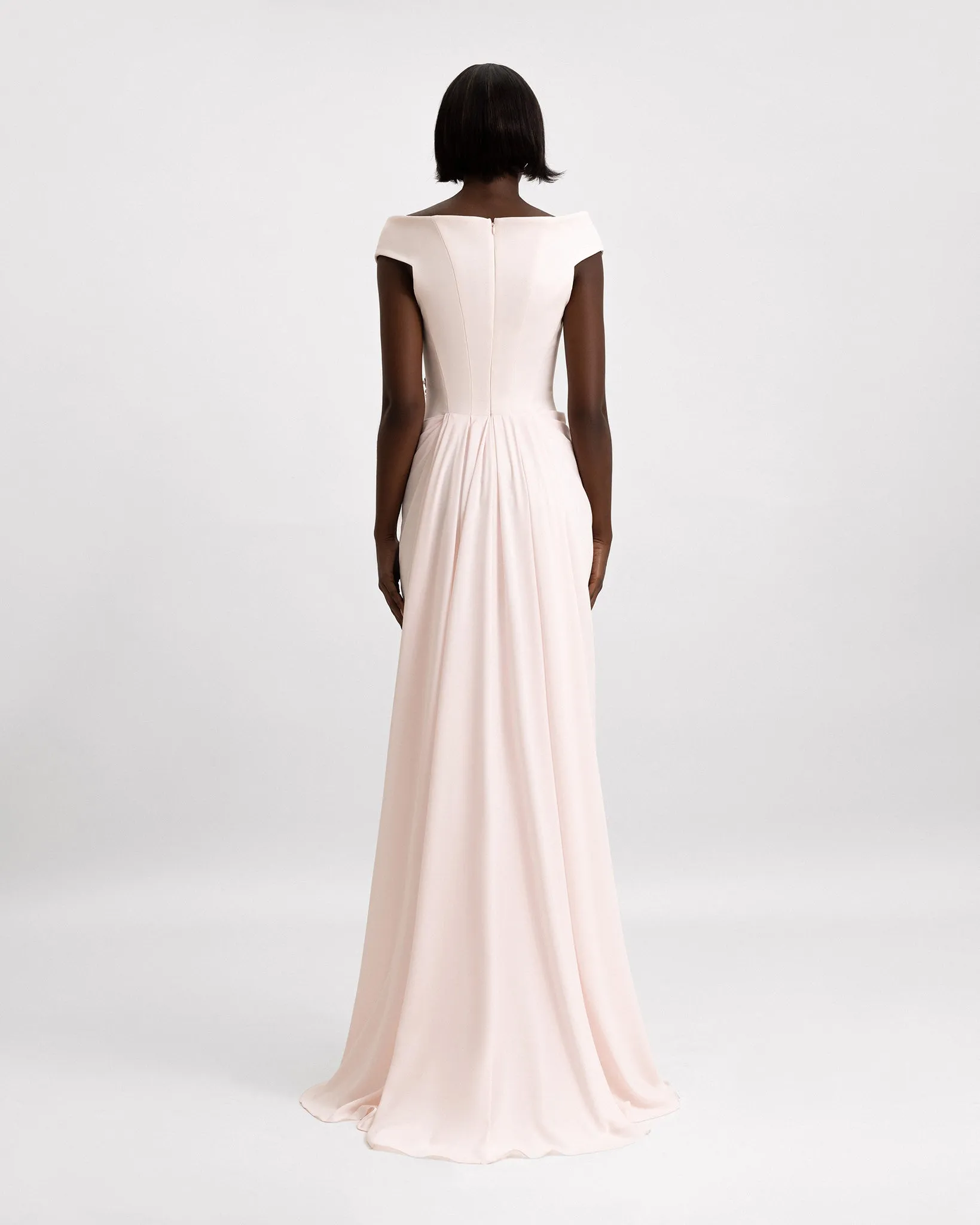 Off-Shoulder Structured Corset Dress