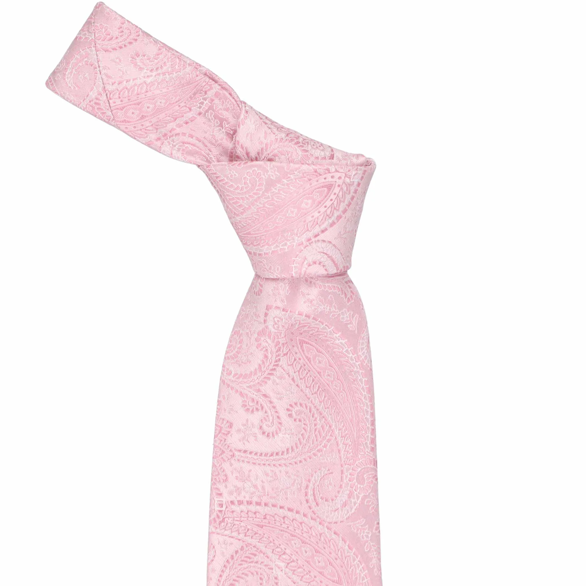 Pale Pink Clara Paisley Necktie
