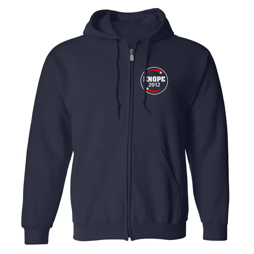 Parks and Recreation Knope 2012 Fleece Zip-Up Hoodie