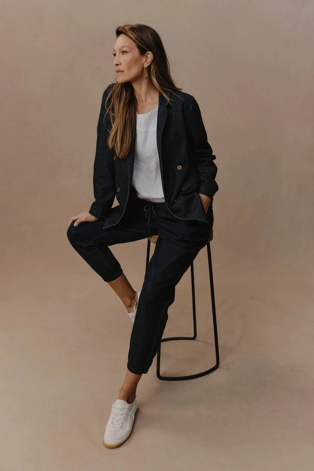 Pepi Relaxed Denim Pant Oxford