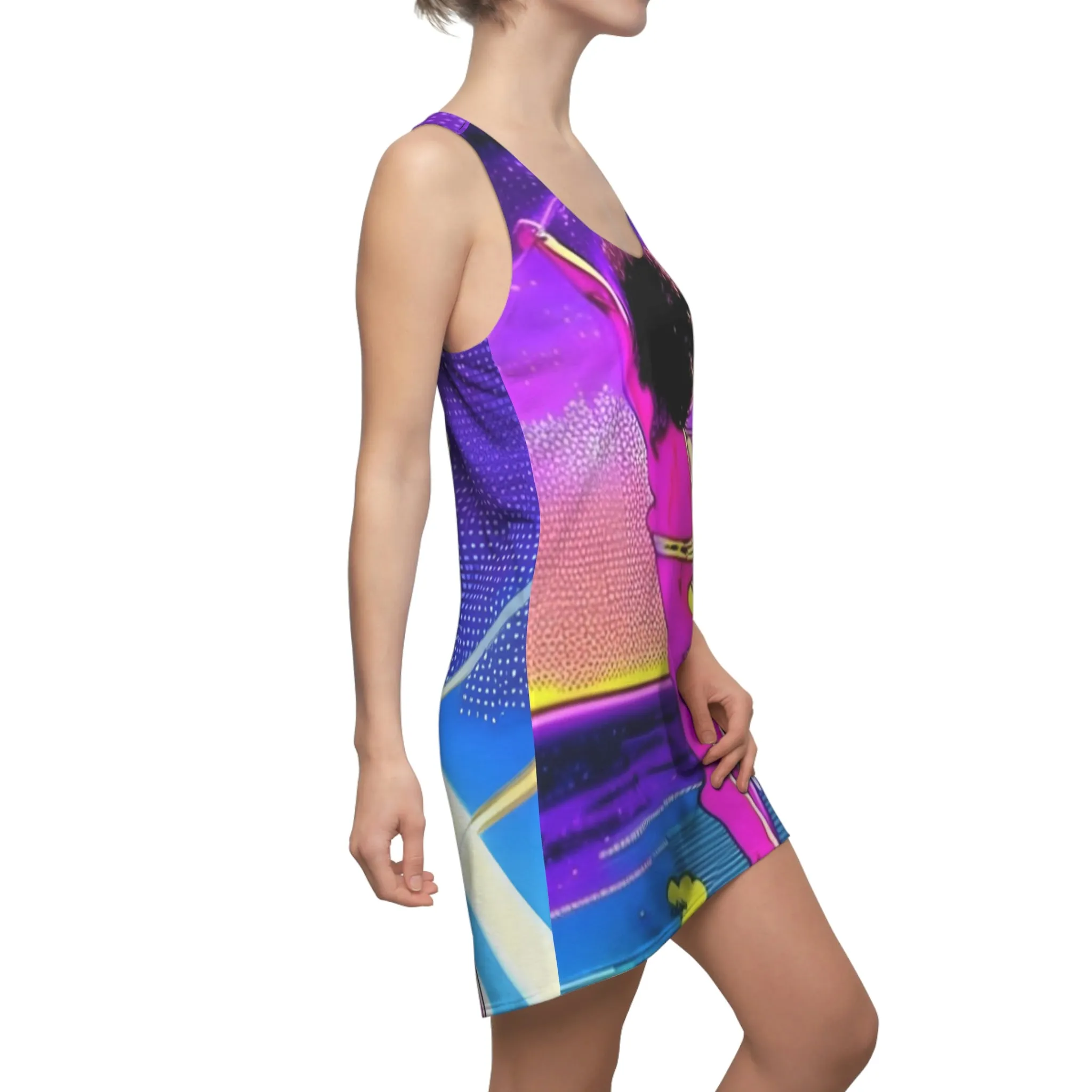 Princess Tiffany Women's Cut & Sew Racerback Dress (AOP)