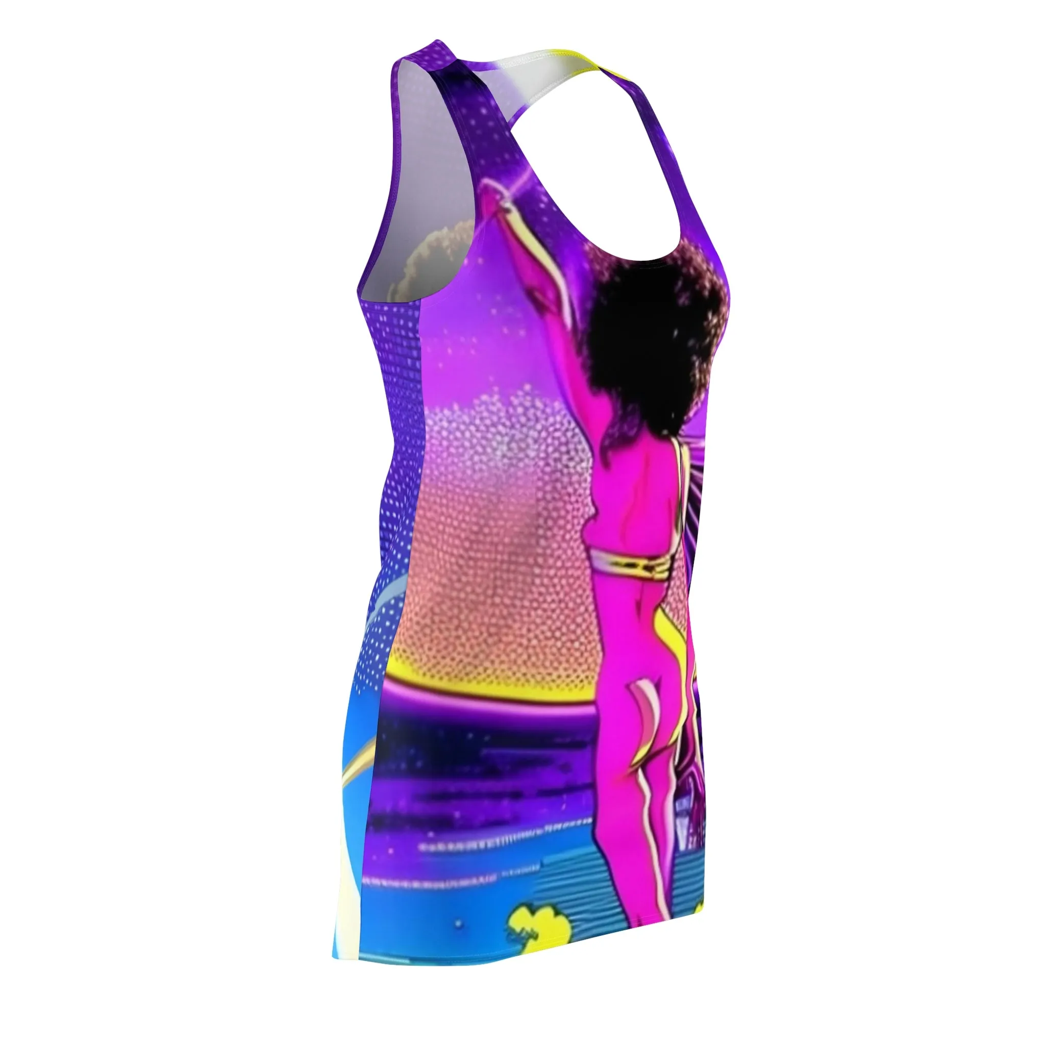 Princess Tiffany Women's Cut & Sew Racerback Dress (AOP)
