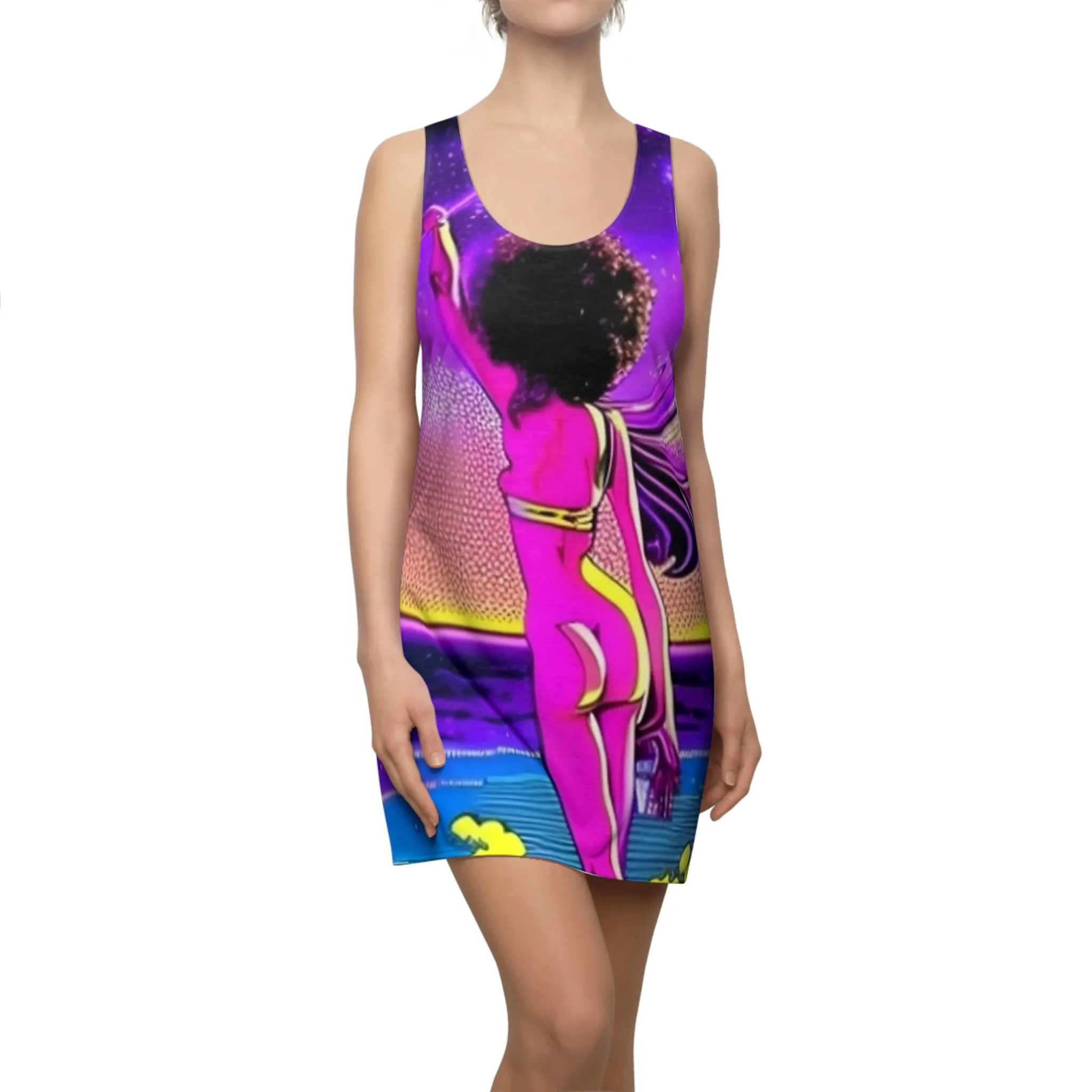 Princess Tiffany Women's Cut & Sew Racerback Dress (AOP)