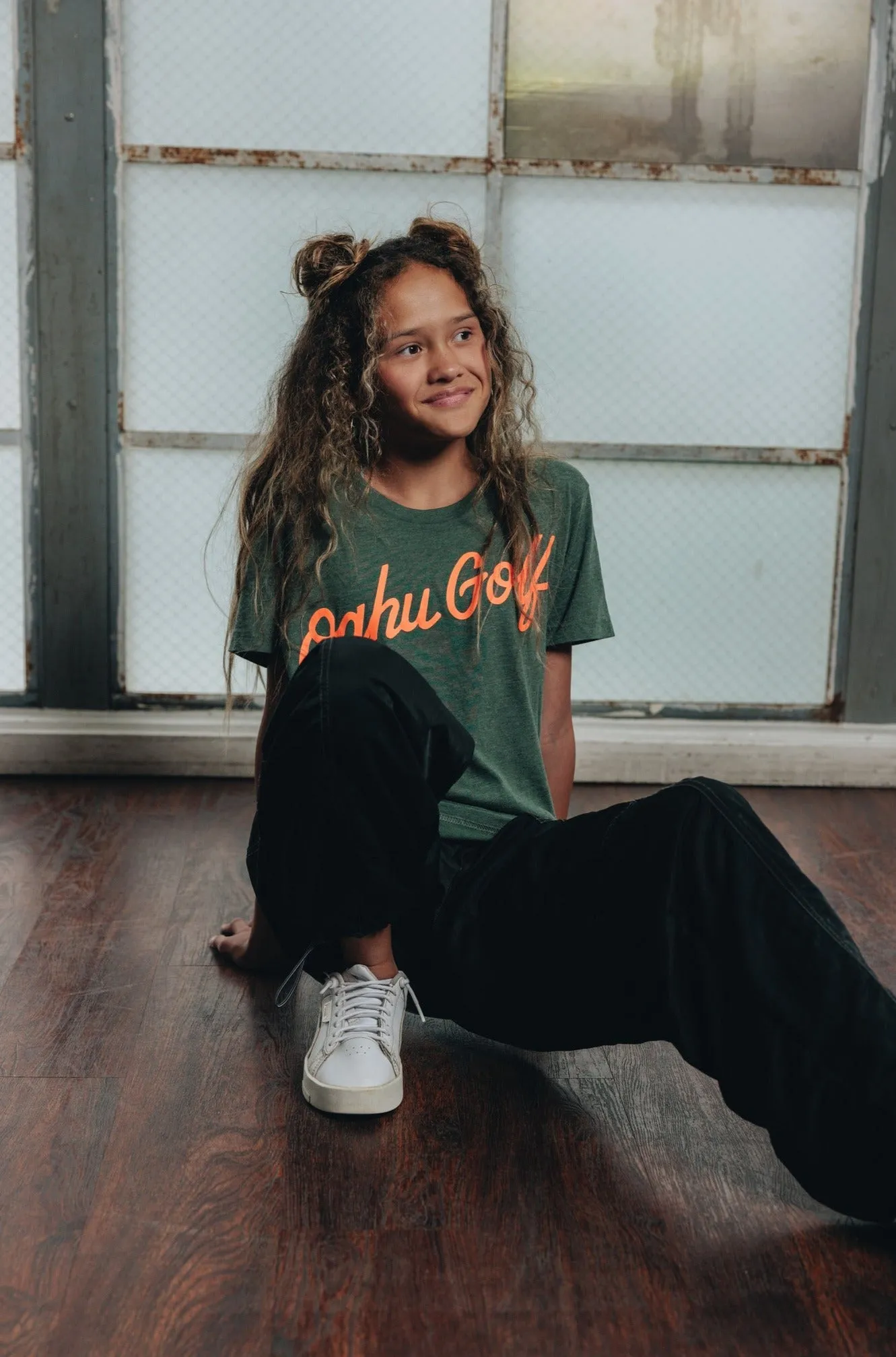 "OG Script" - OGA Unisex Graphic Tee - Pine Green Heather