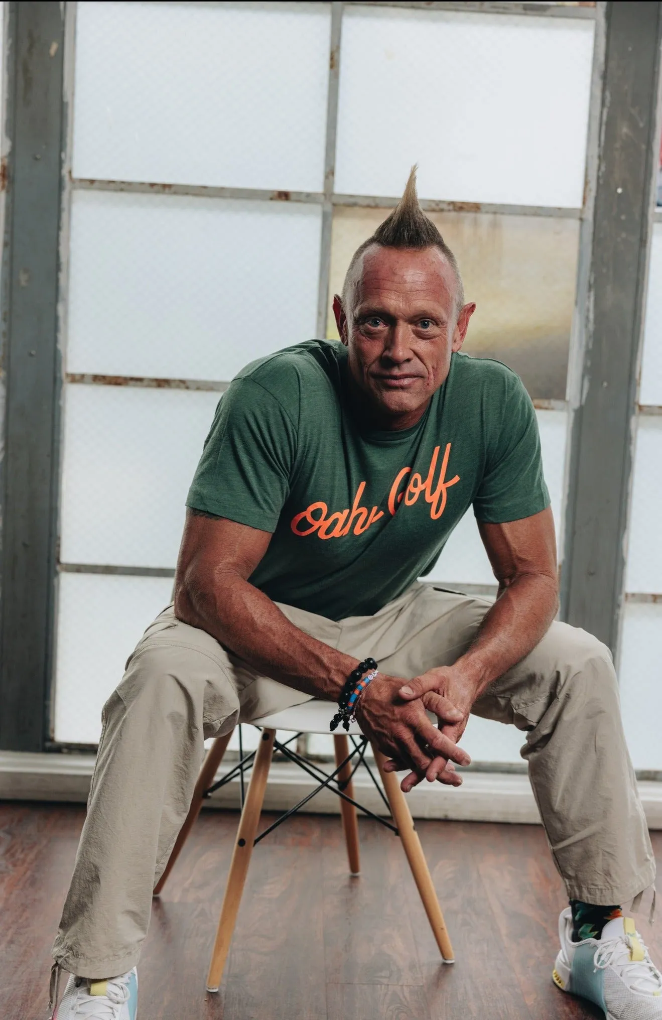 "OG Script" - OGA Unisex Graphic Tee - Pine Green Heather
