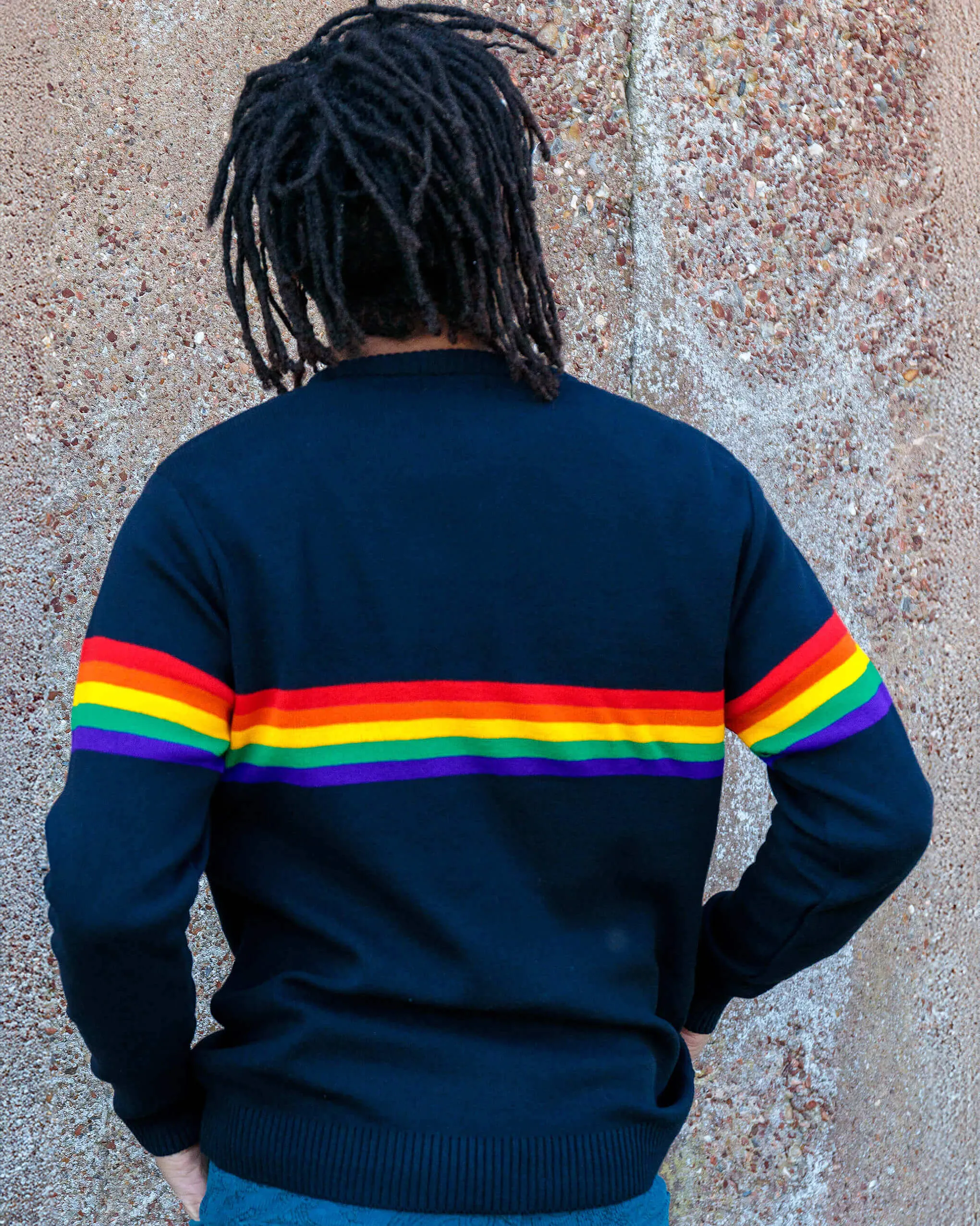 Rainbow Navy Jumper