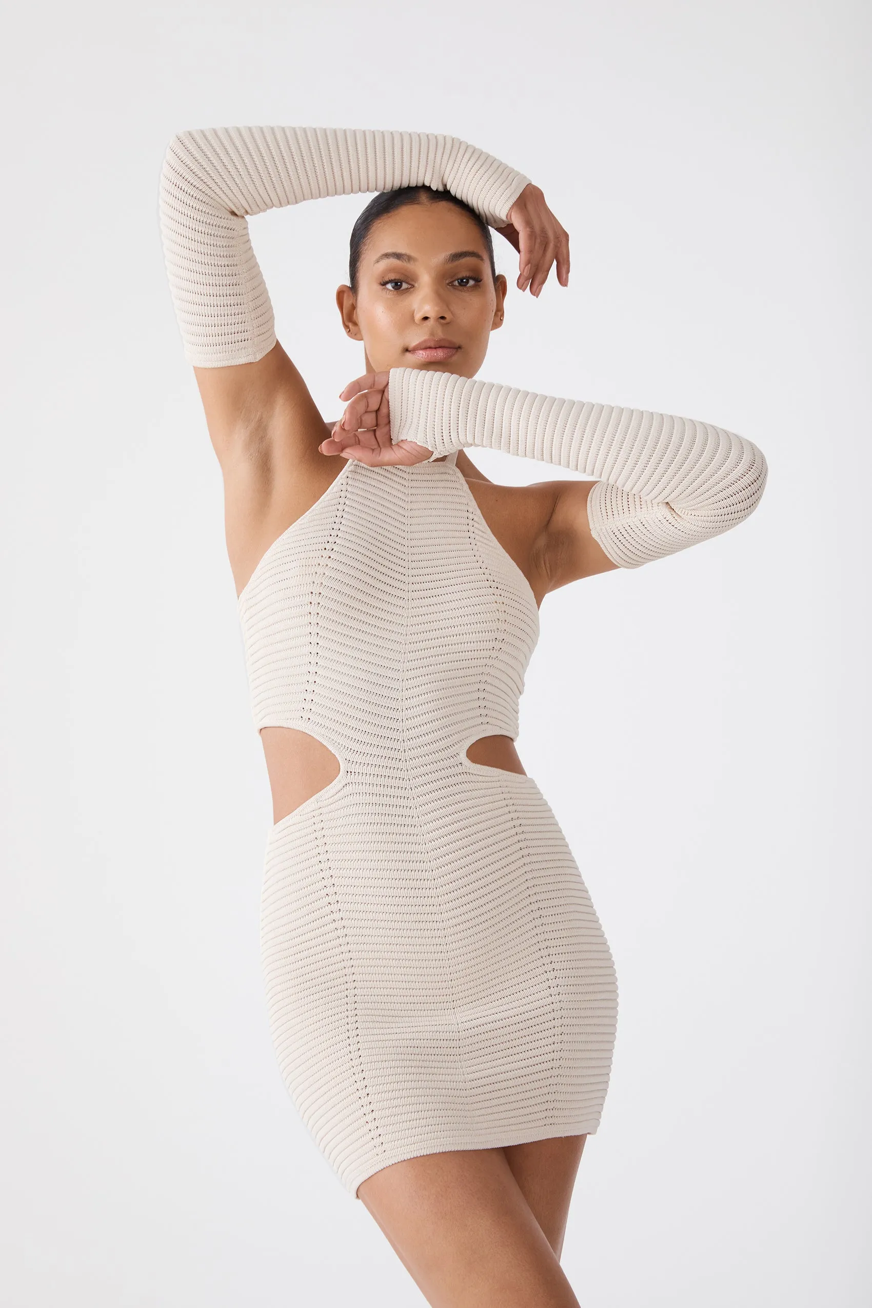 San Sloane Maelle Mini Dress Light Nude