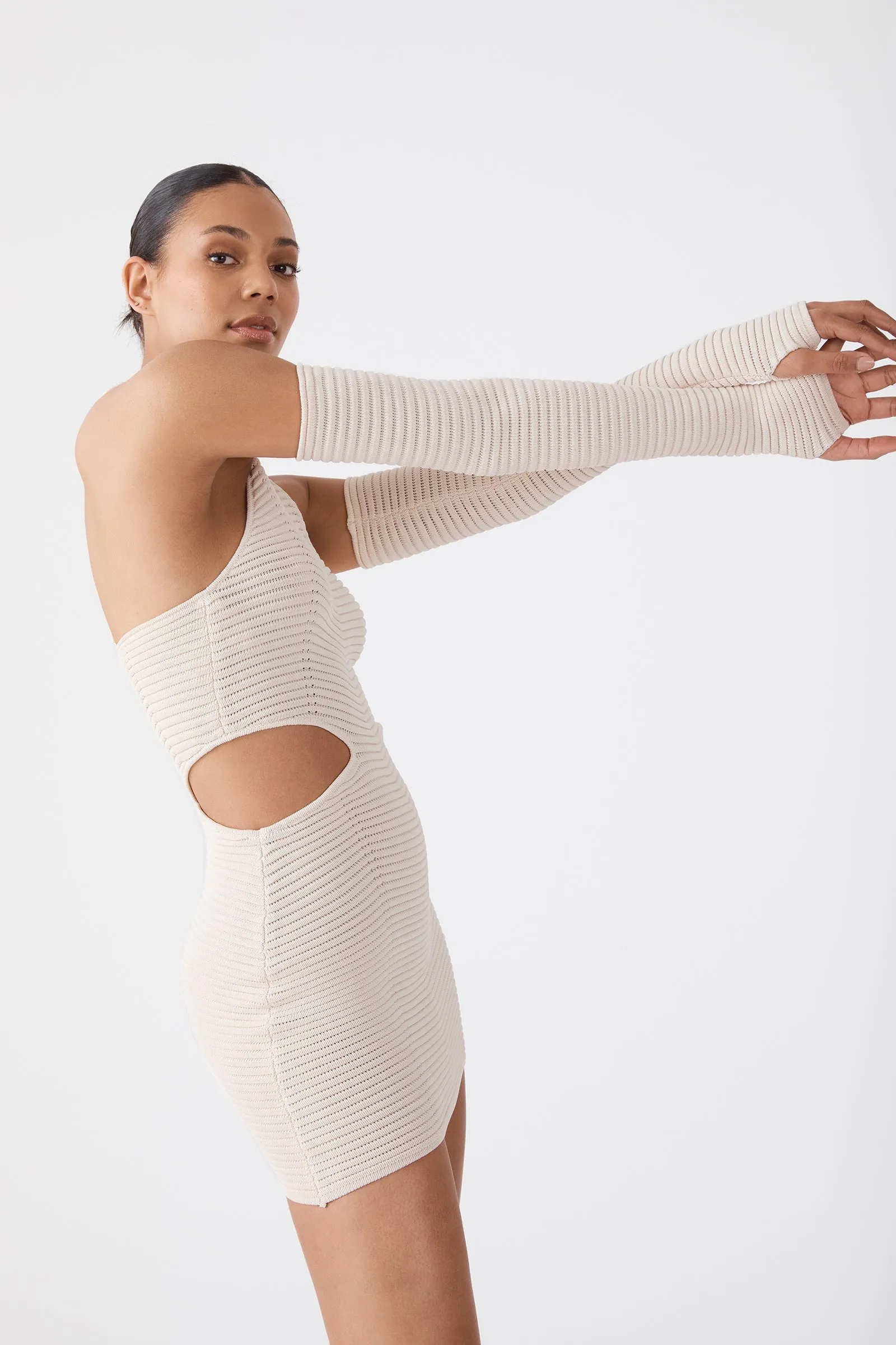 San Sloane Maelle Mini Dress Light Nude