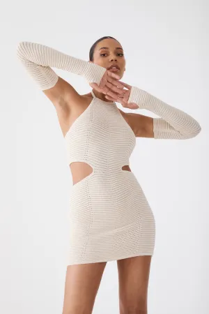 San Sloane Maelle Mini Dress Light Nude