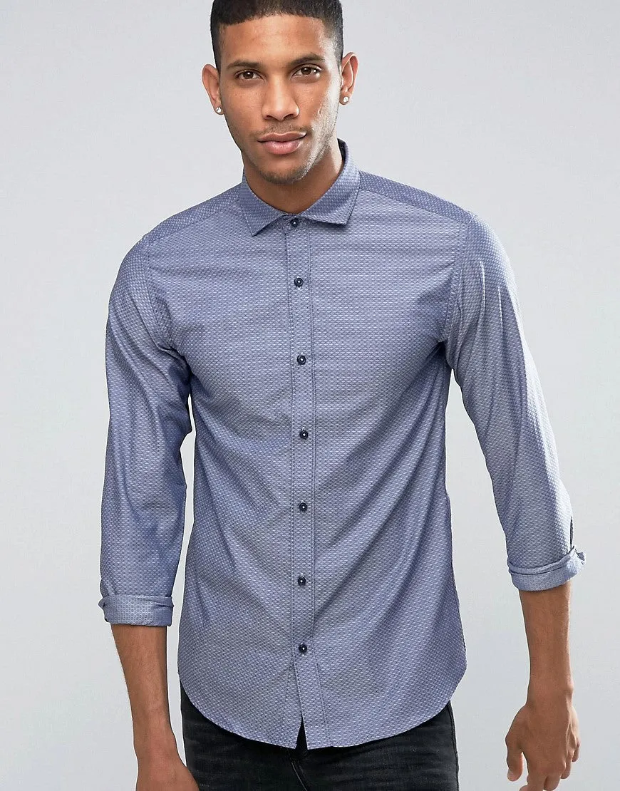 Selected Slim Long Sleeved Structured Shirt