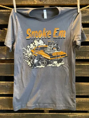 Smoke Em 1980"s Hot Rod unisex T shirt