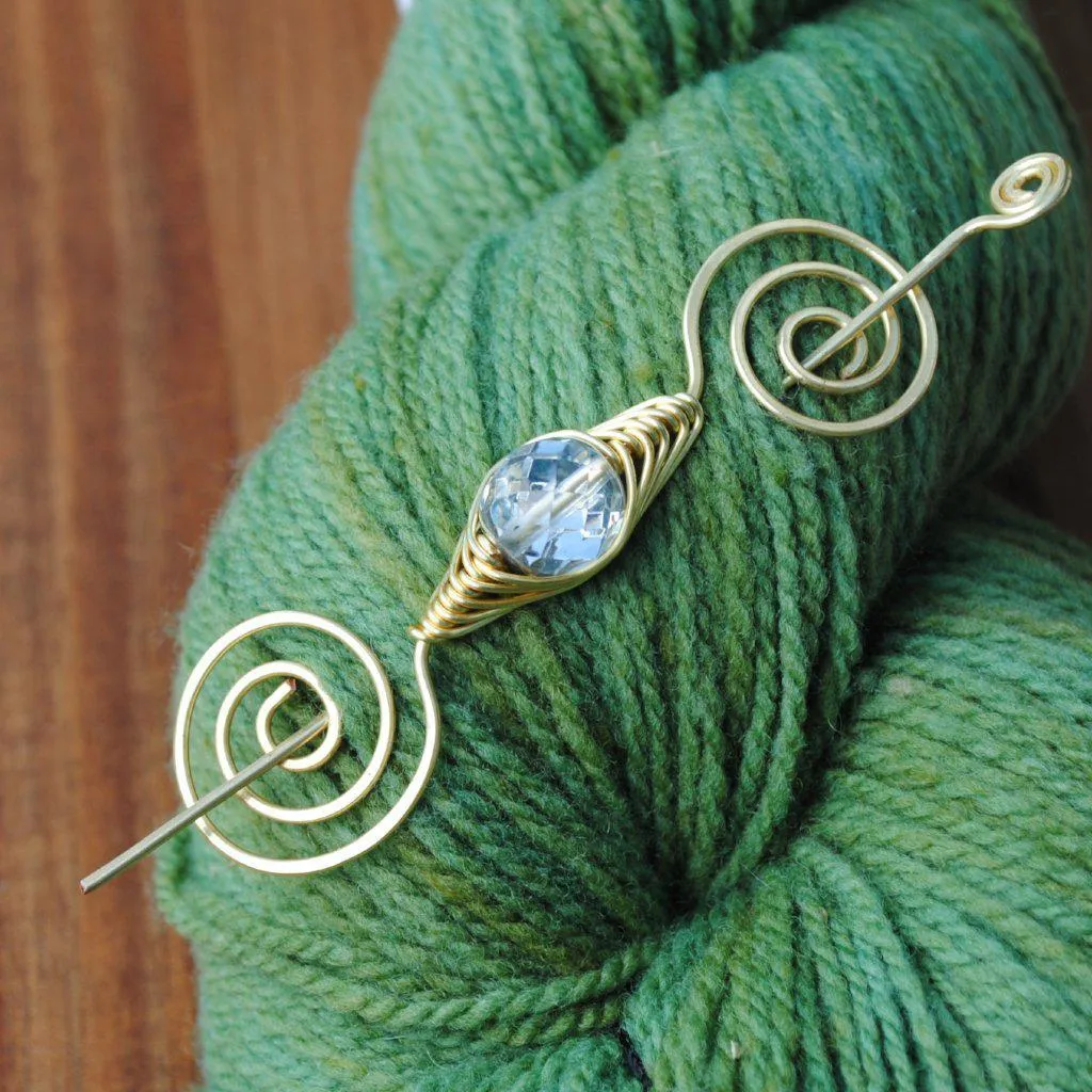 Sparkle Shawl Pin - Gold Noteworthy Classic
