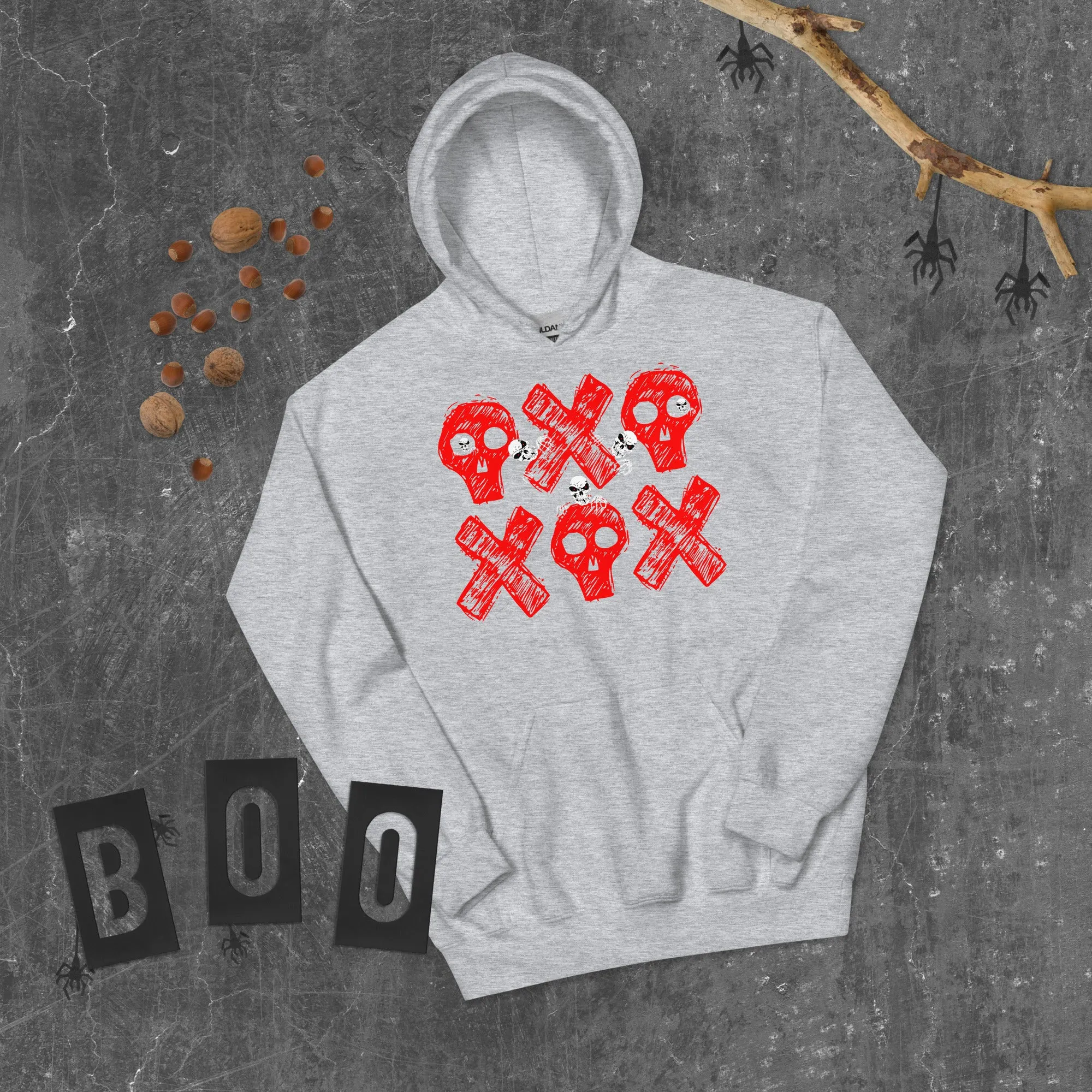 Spooky Show Peek-A-Boo Halloween Ghouls Unisex Heavy Blend Hooded Sweatshirt
