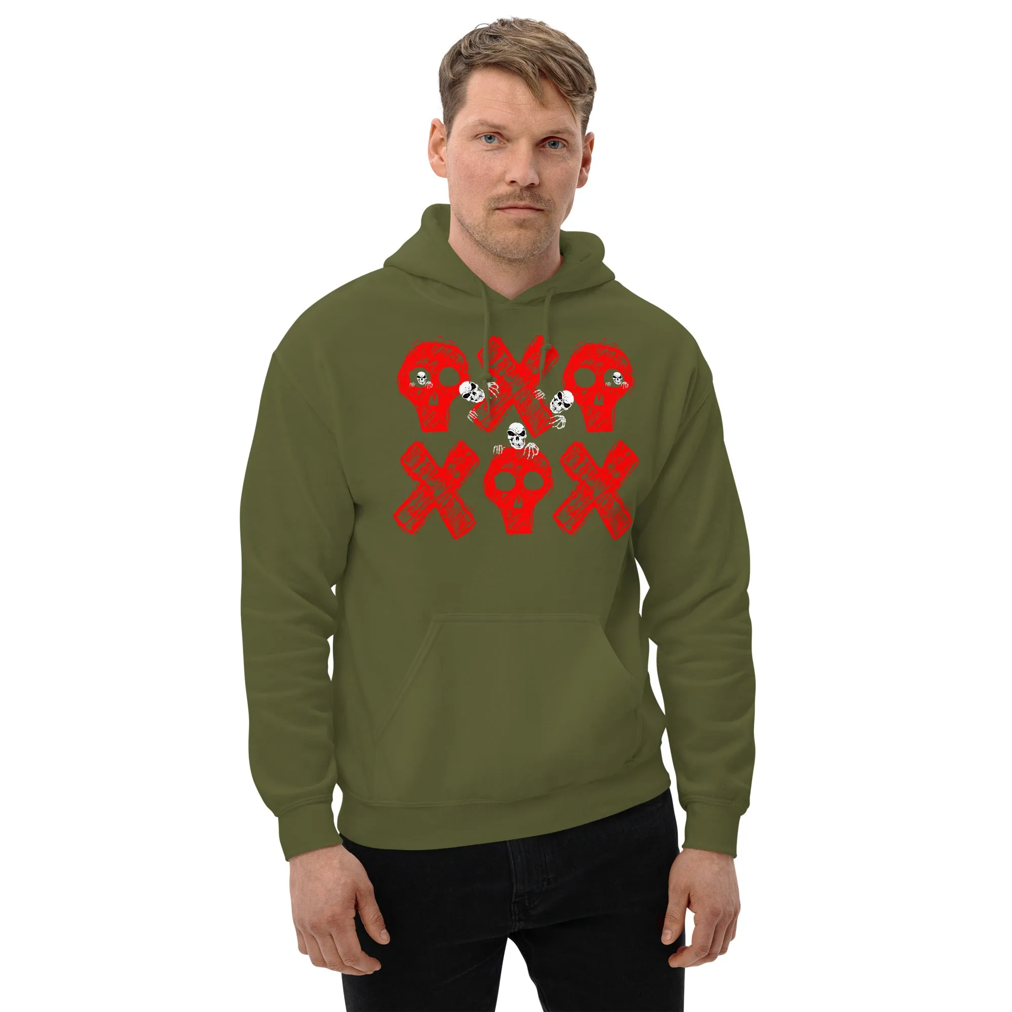 Spooky Show Peek-A-Boo Halloween Ghouls Unisex Heavy Blend Hooded Sweatshirt