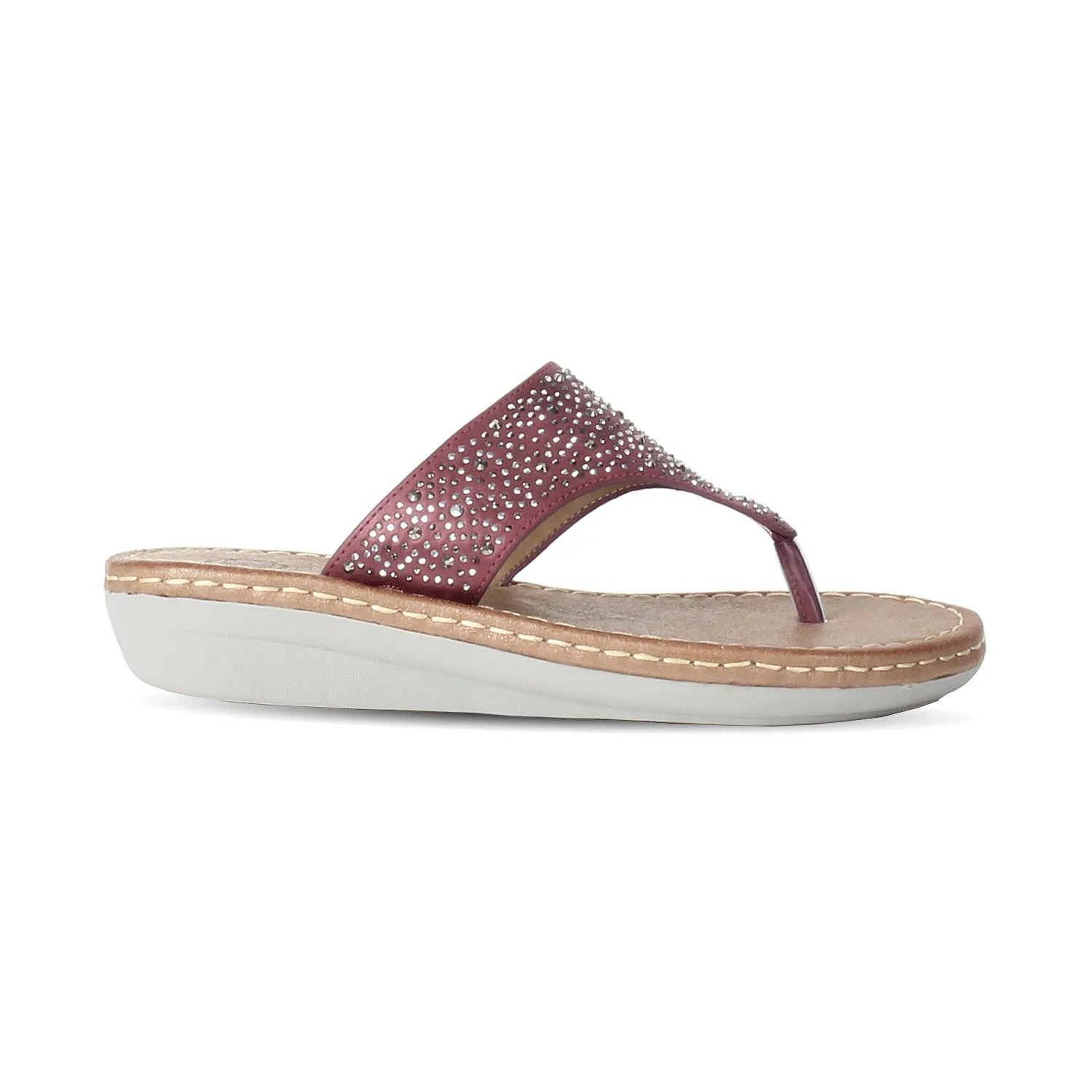 Studs Embellished Matt Finished Wedge for Women