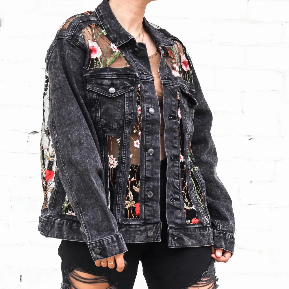 THE BLACK FLORAL JACKET (PREORDER)