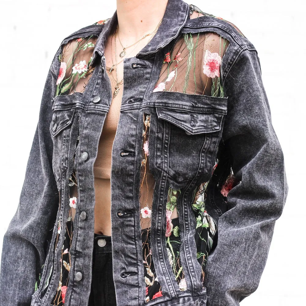 THE BLACK FLORAL JACKET (PREORDER)