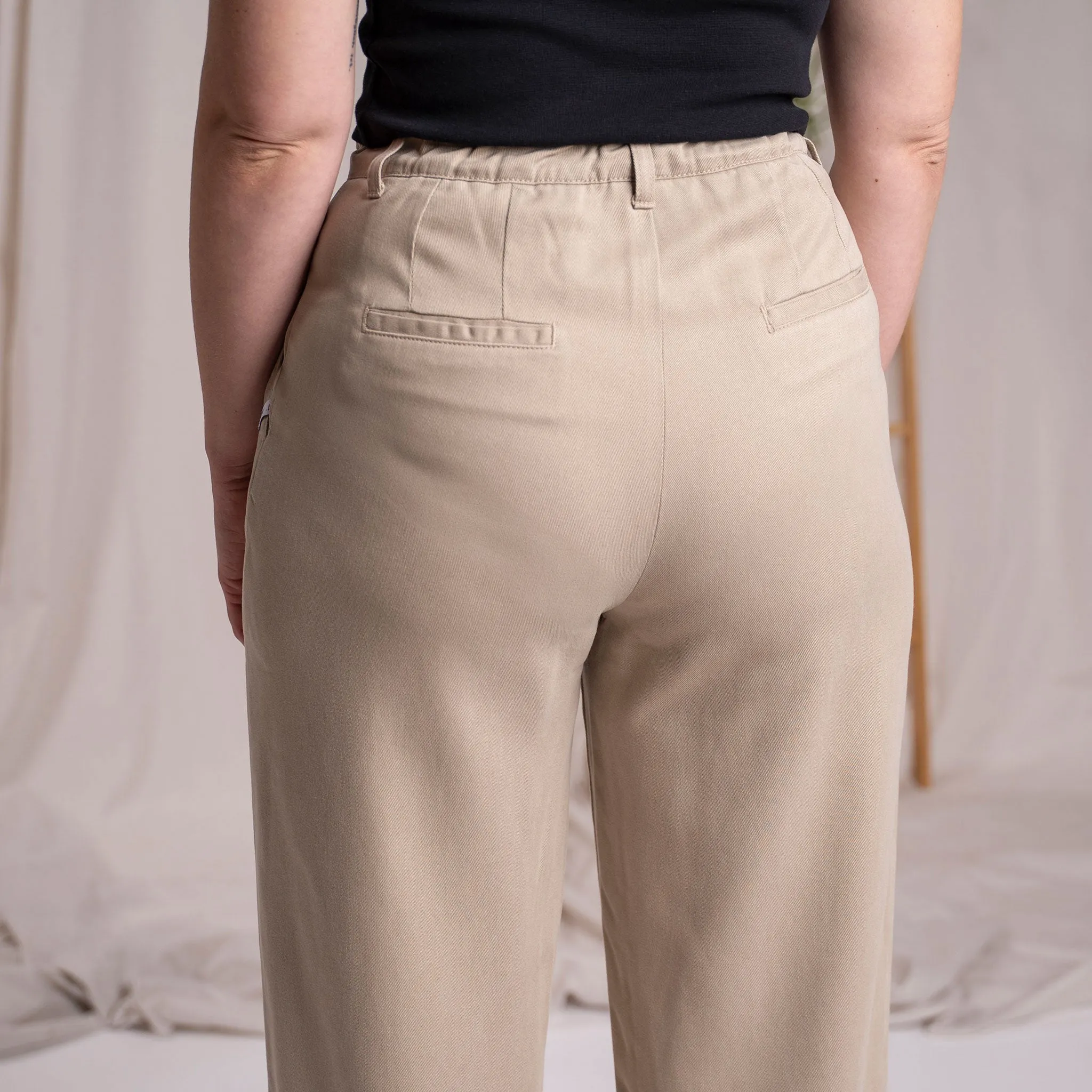 Vabia - Slacks aus Tencel, Beige