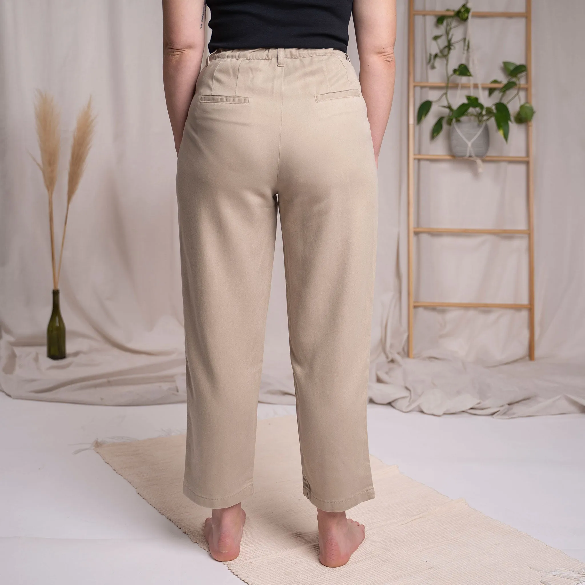 Vabia - Slacks aus Tencel, Beige