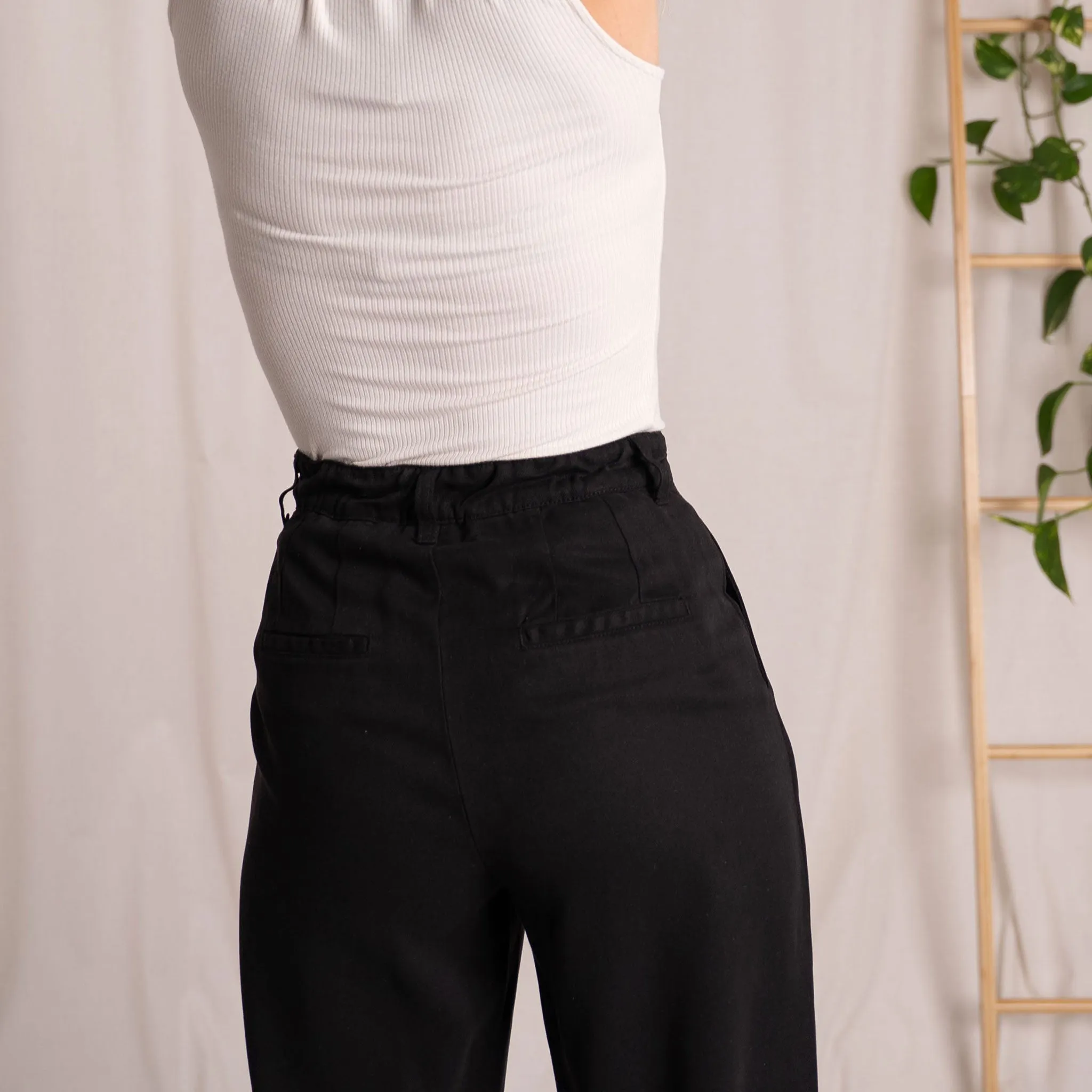 Vabia - Slacks aus Tencel, Schwarz