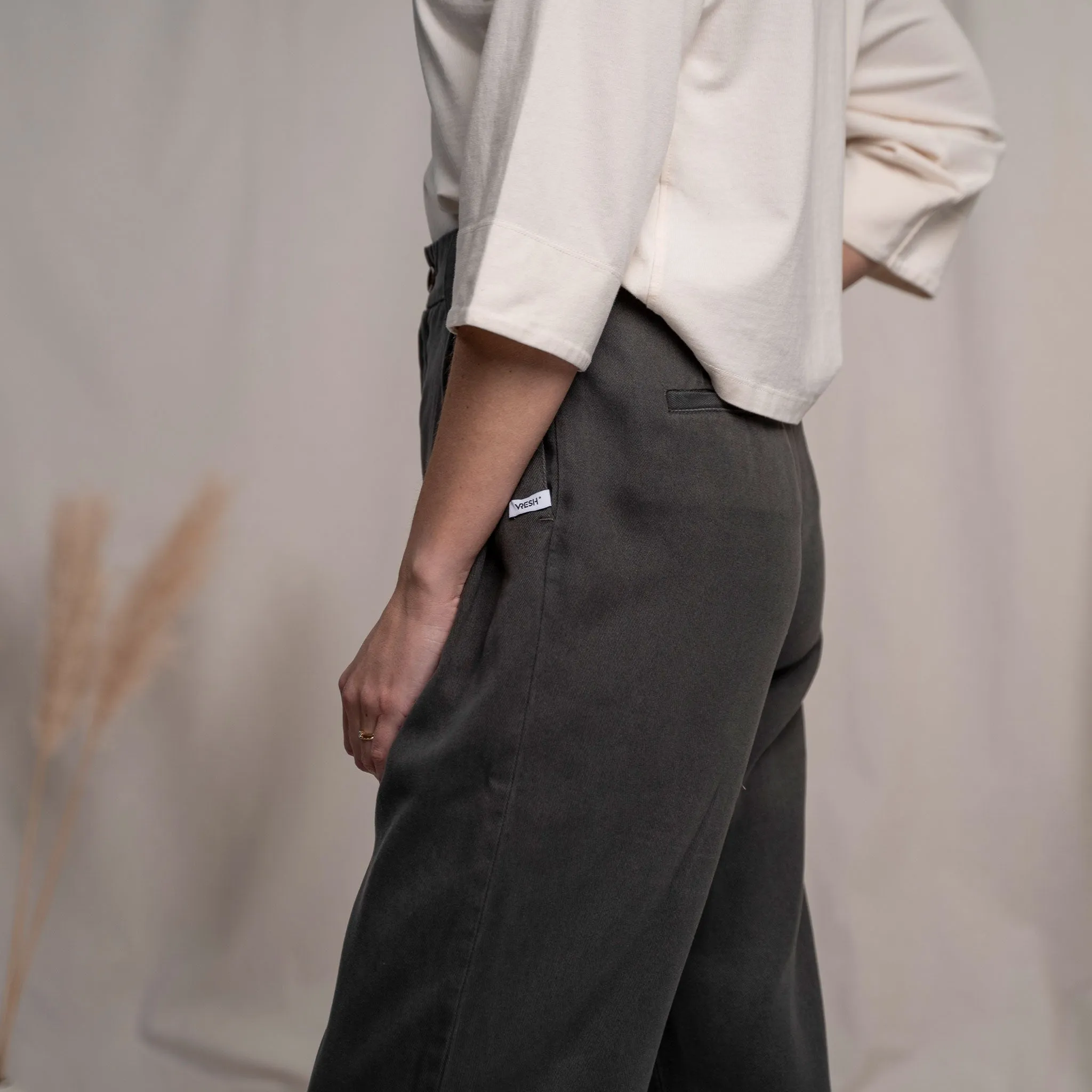 Vabia V1 - Slacks aus Tencel, Dunkelgrau