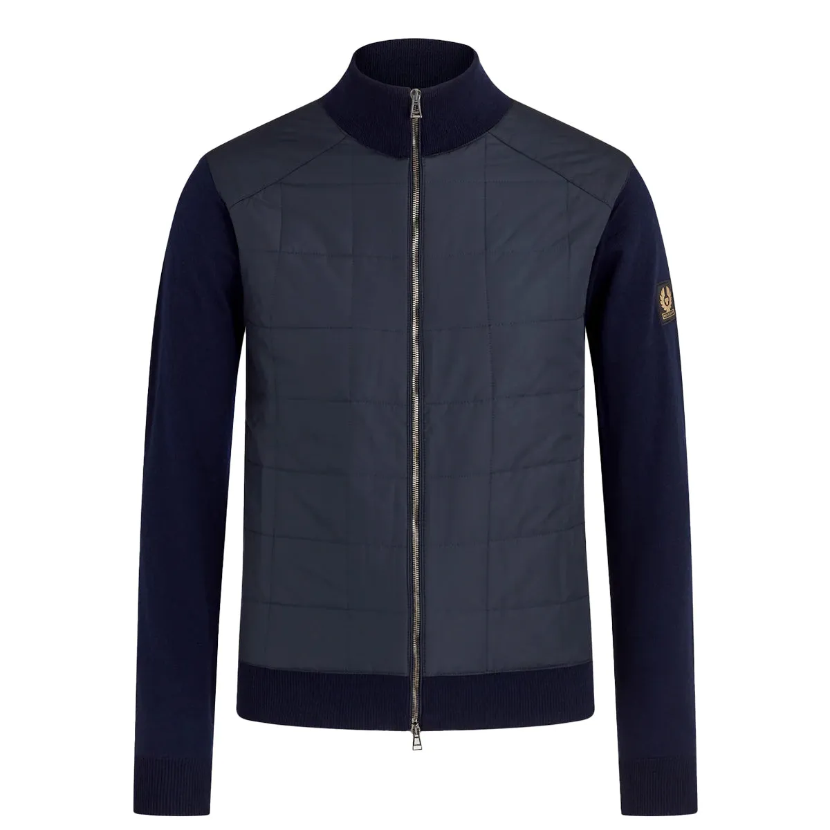 Washed Navy Kelbrook Merino Wool Zip Cardigan