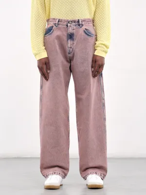 Wide Leg Jeans (PJ002001-PINK)