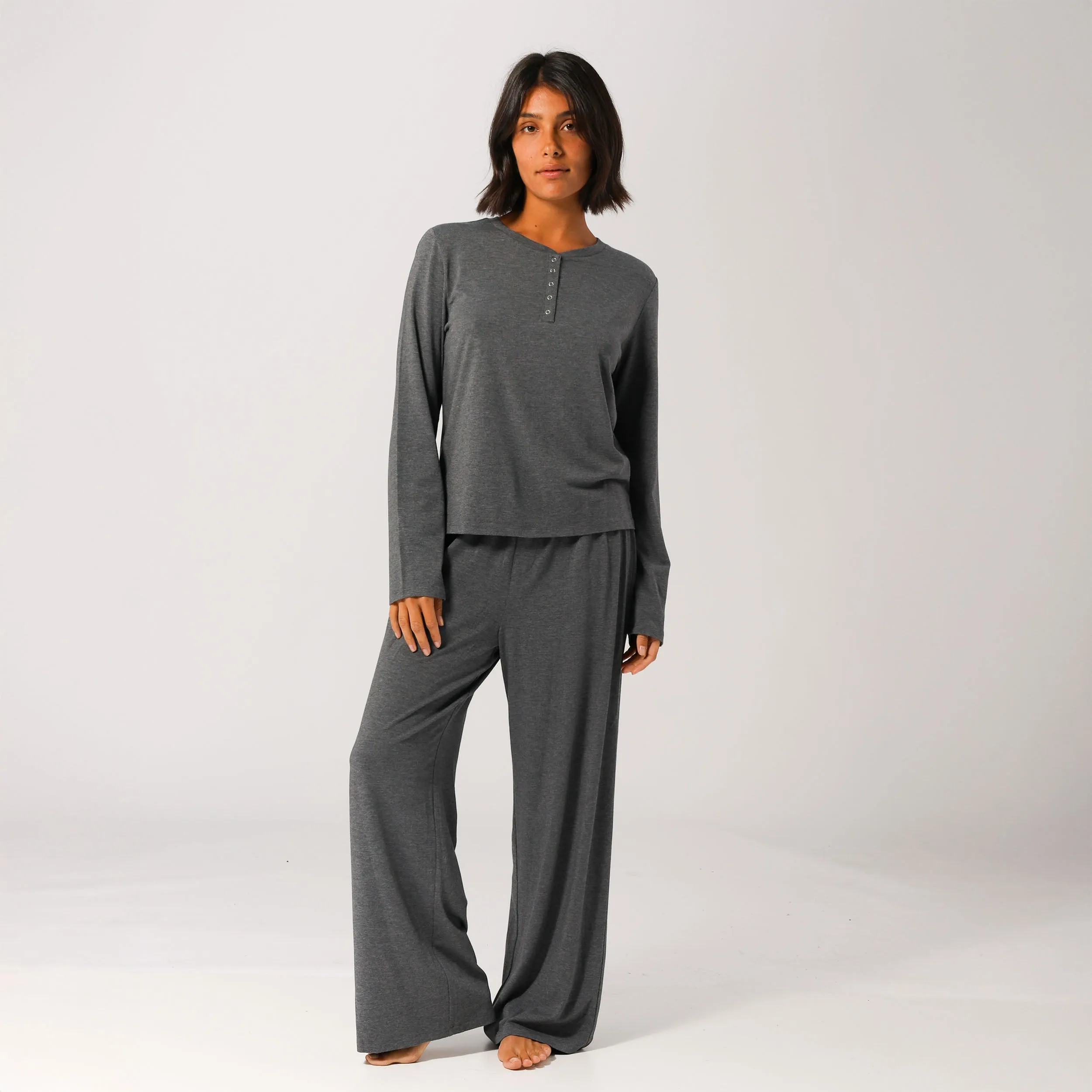 Women's Bamboo Knit Sleep Pants - Grey Marle